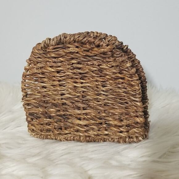 Farmhouse Straw Chicken Napkin Holder - Picture 3 of 6